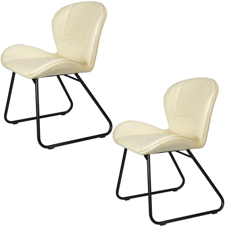 Beige leather chair