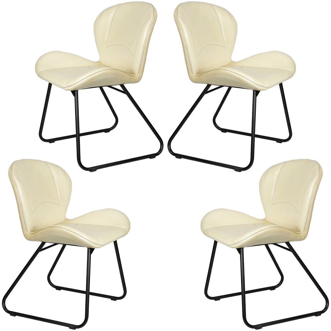 Beige leather chair