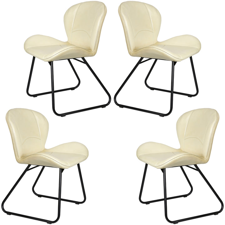 Beige leather chair