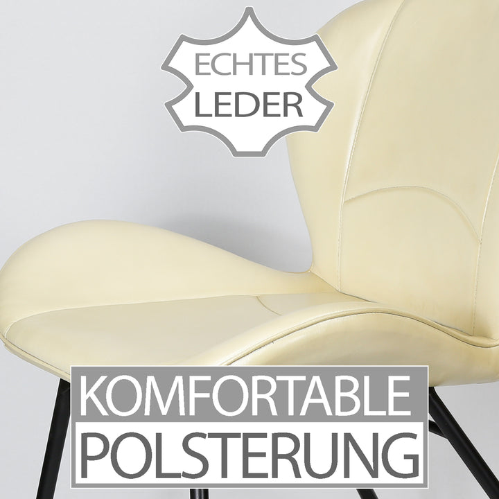 Beige leather chair
