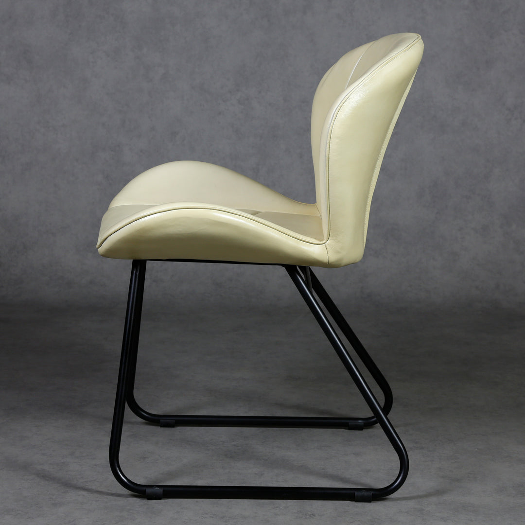 Beige leather chair