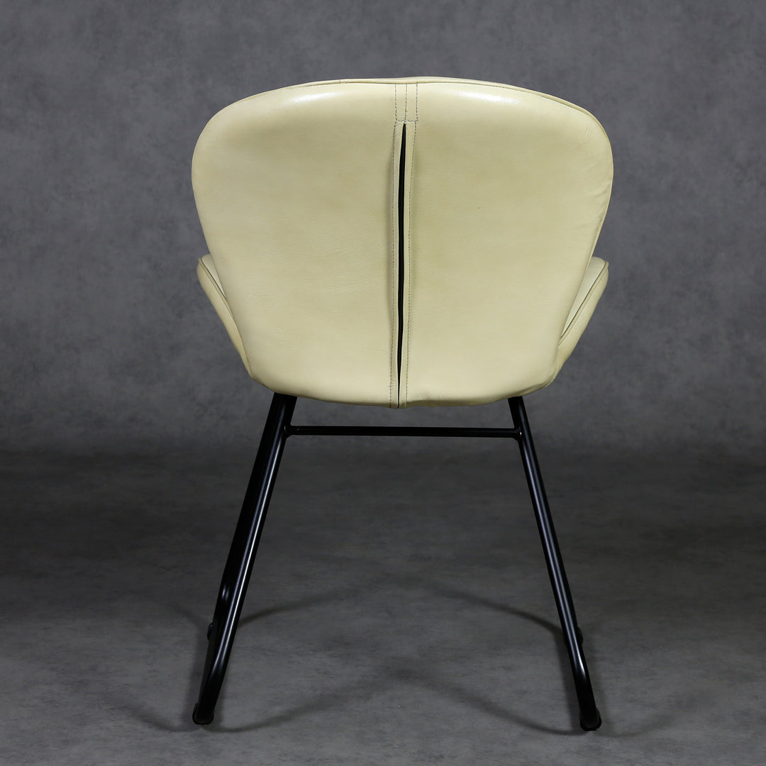 Beige leather chair