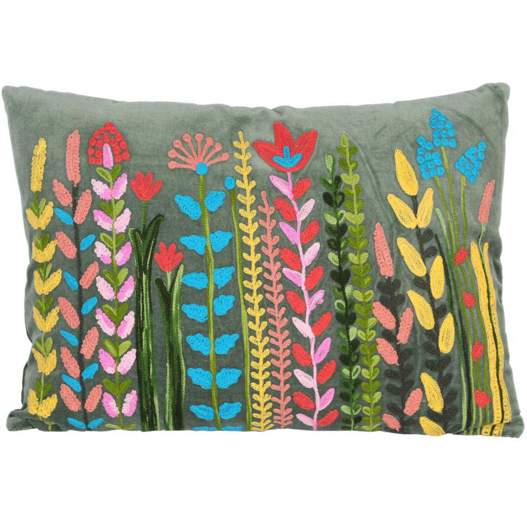 Boho velvet cushion Santa