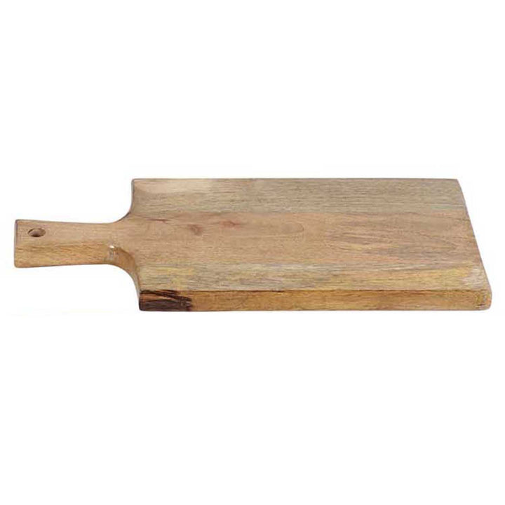 Wooden serving board, 40 cm long with handle