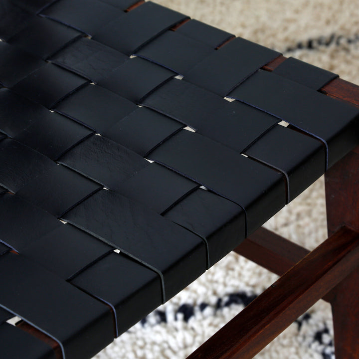 Dining chair Leather chair Black