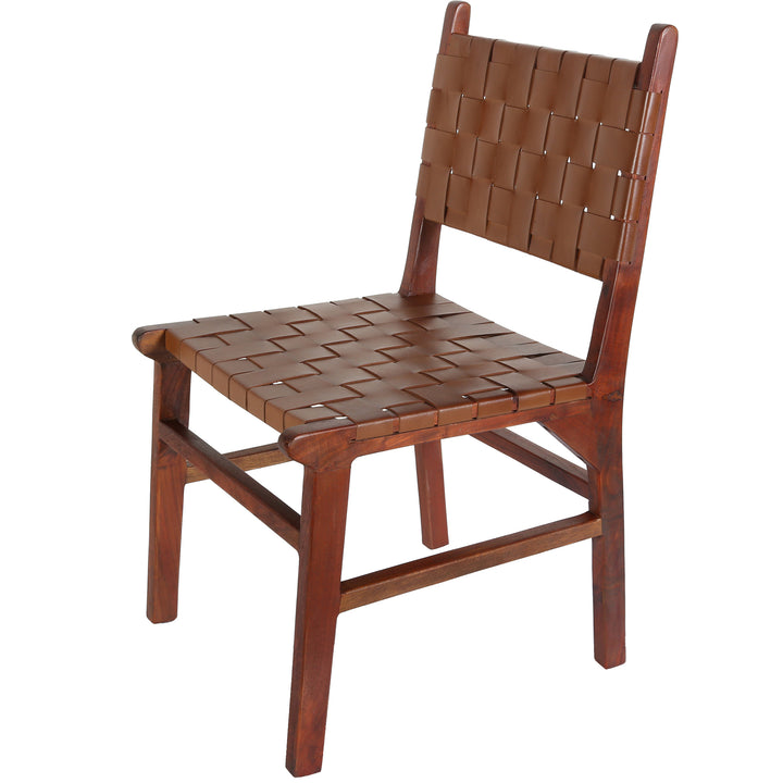 Dining chair Leather chair Brown