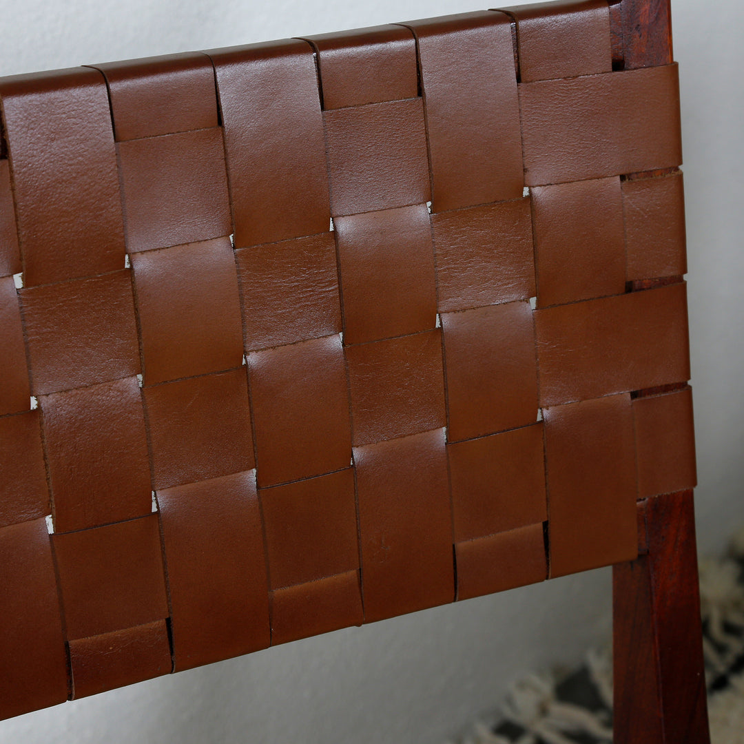 Dining chair Leather chair Brown