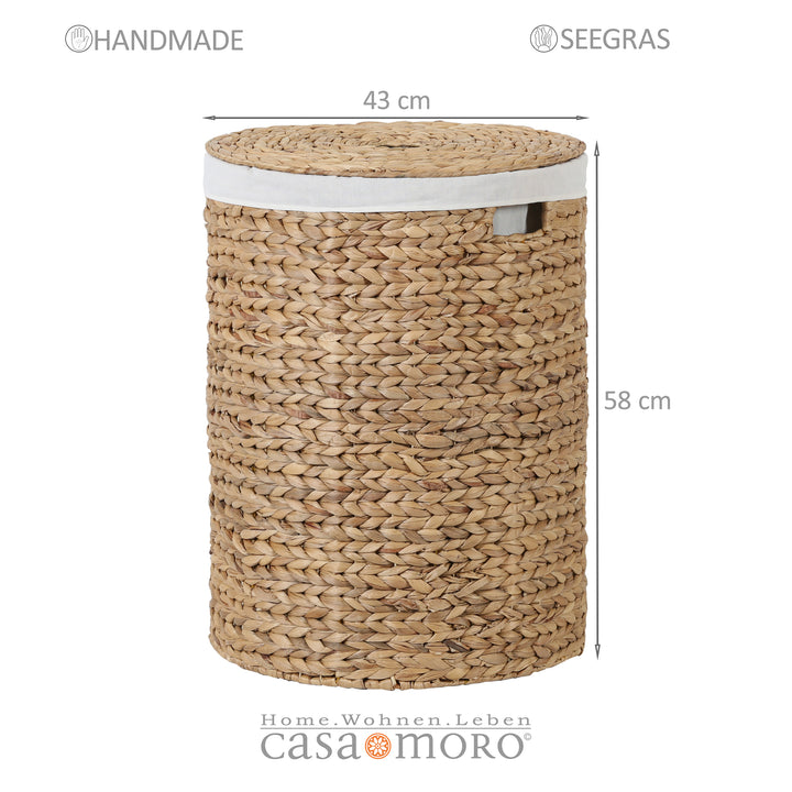 Zenta L laundry basket with lid