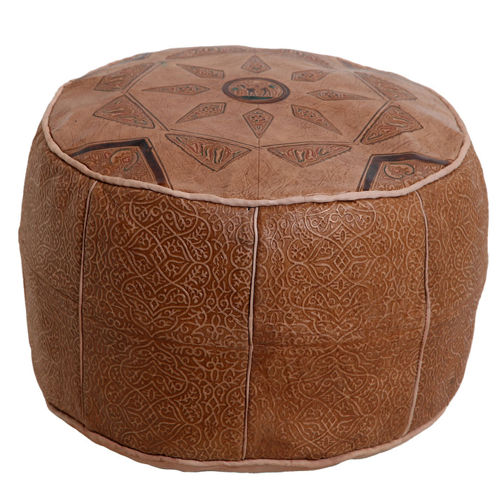 Arabic leather seat cushion, camel