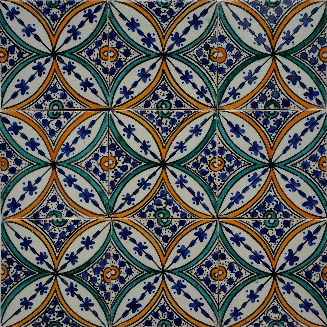 Hand-painted tile Saba