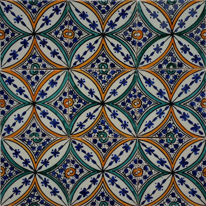 Hand-painted tile Saba