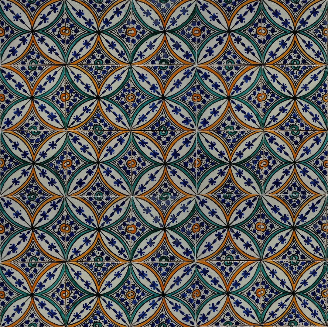 Hand-painted tile Saba