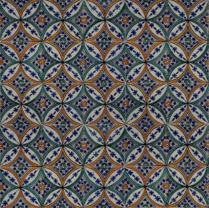 Hand-painted tile Saba