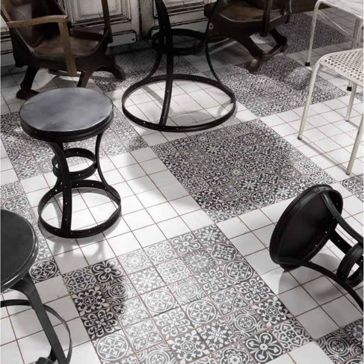 Moroccan tiles Rahel Black Patchwork