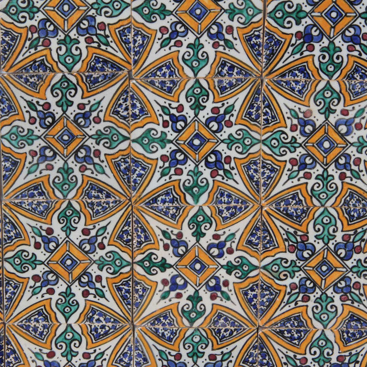 Hand-painted tile Arub