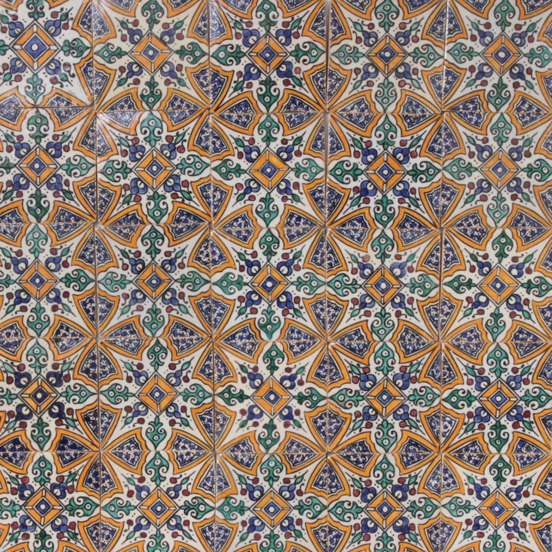 Hand-painted tile Arub