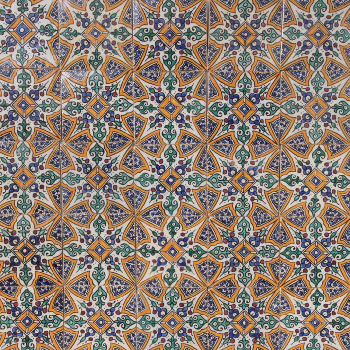 Hand-painted tile Arub