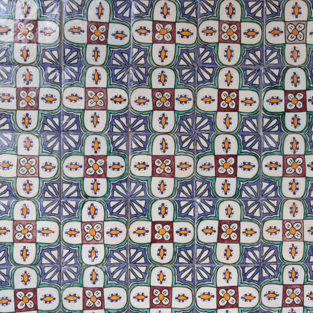 Hand-painted Badra tile