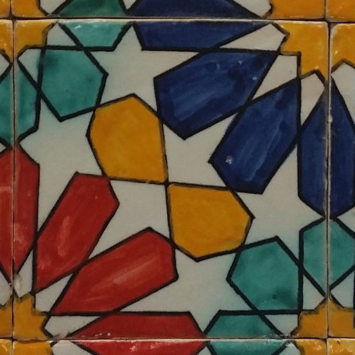 Hand-painted Eldina tile