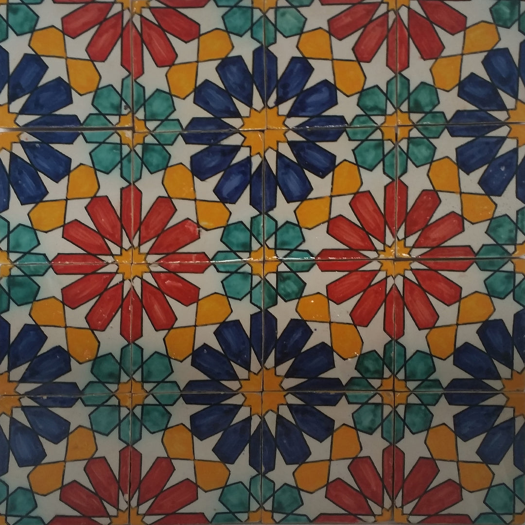 Hand-painted Eldina tile