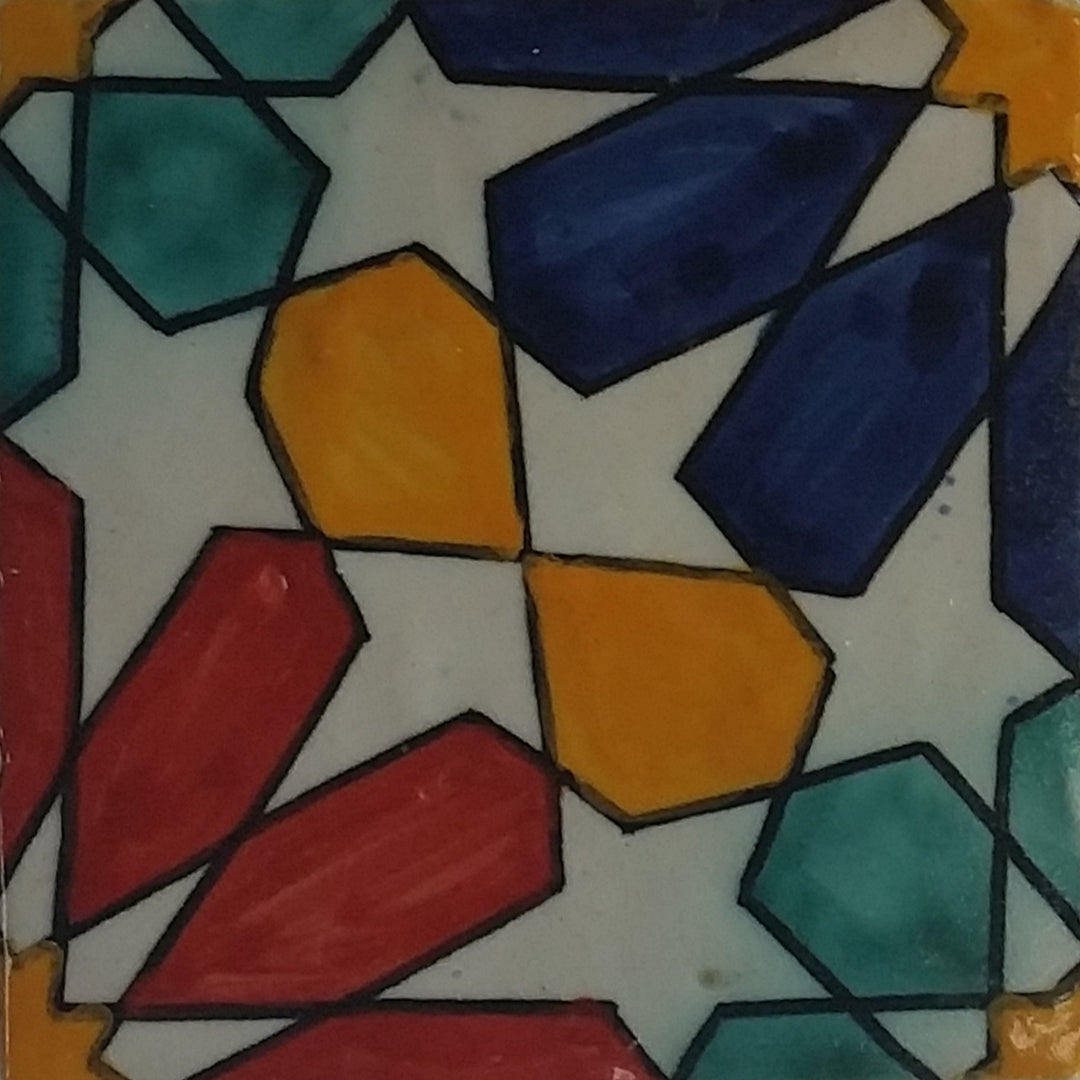 Hand-painted Eldina tile