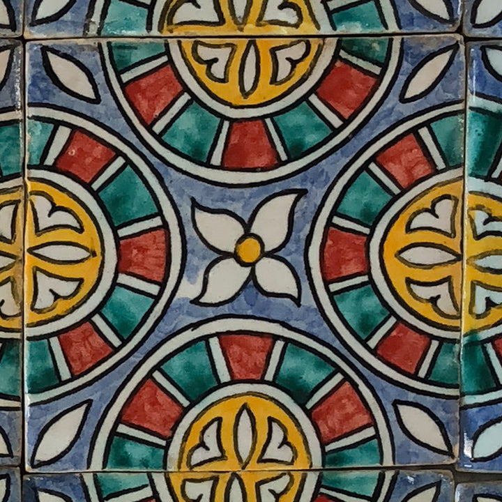 Hand-painted tile Habil