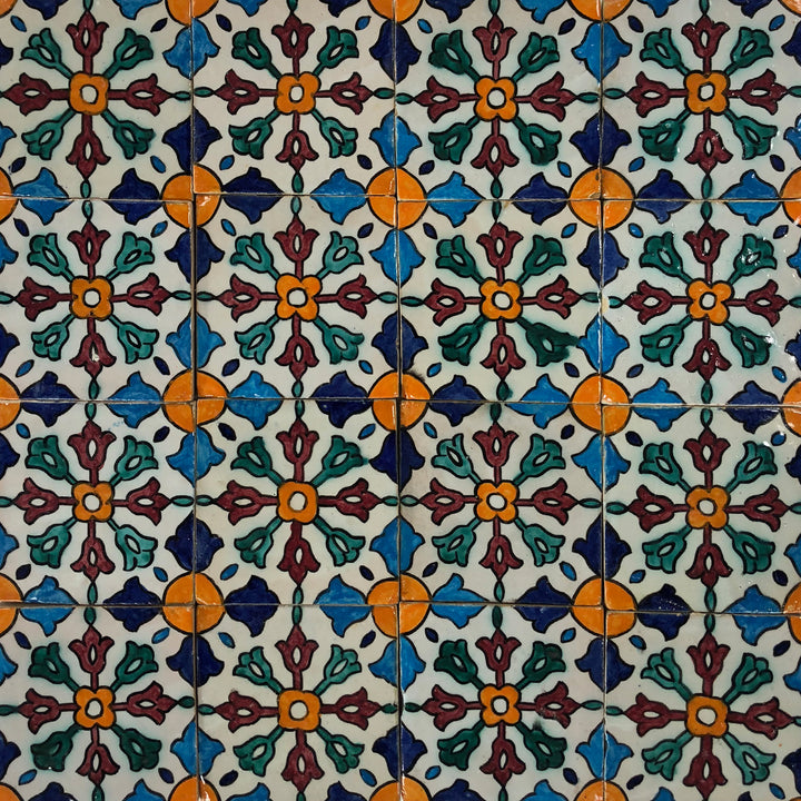 Hand-painted tile Hafis