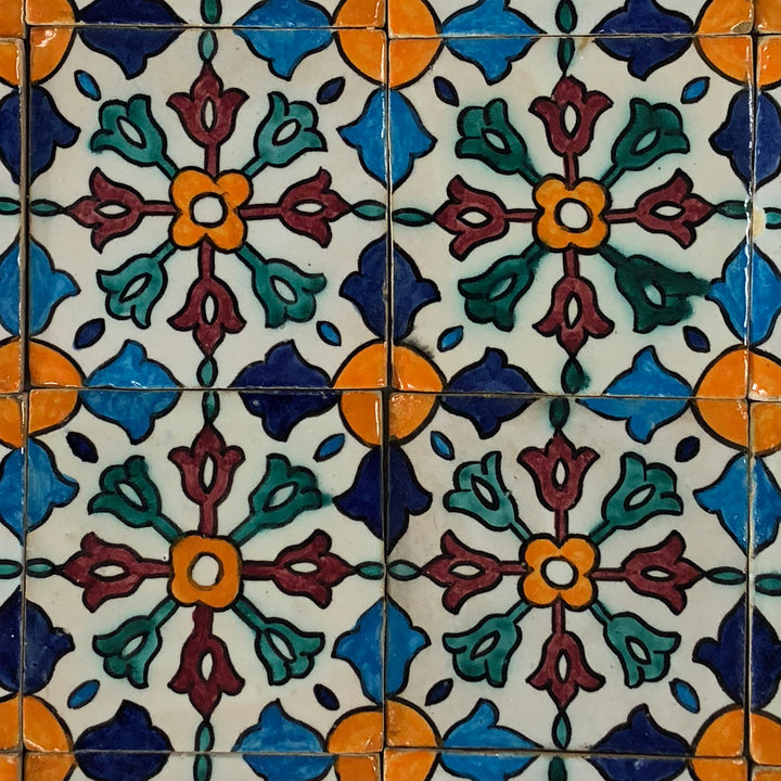 Hand-painted tile Hafis