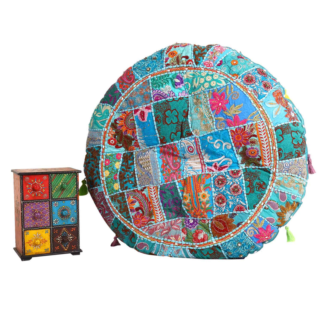 Patchwork Yoga Cushion Lali Large