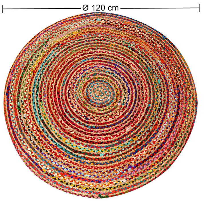 Jute rug Tamani colorful