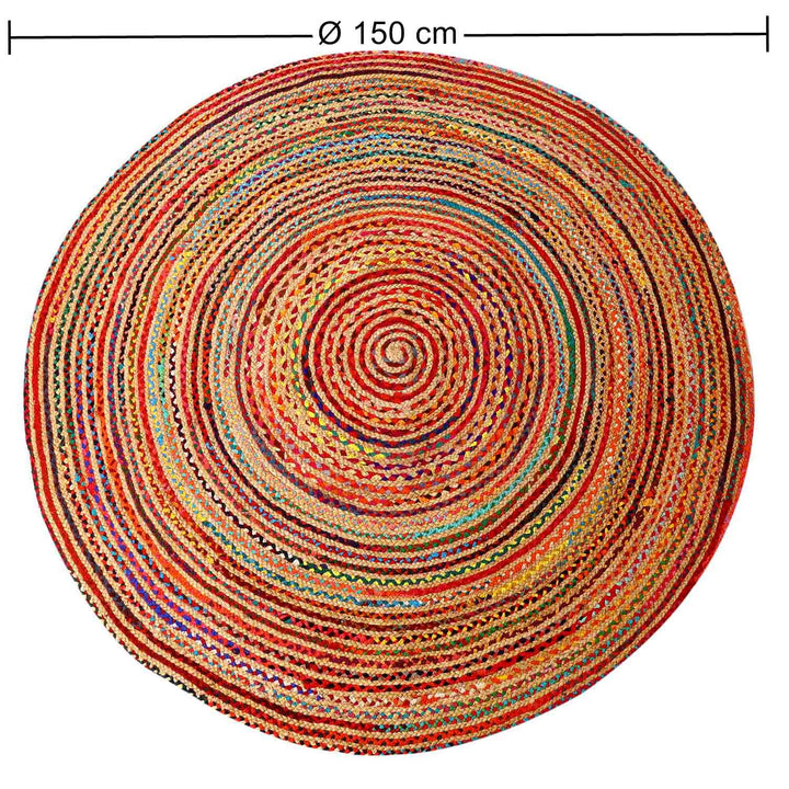 Jute rug Tamani colorful