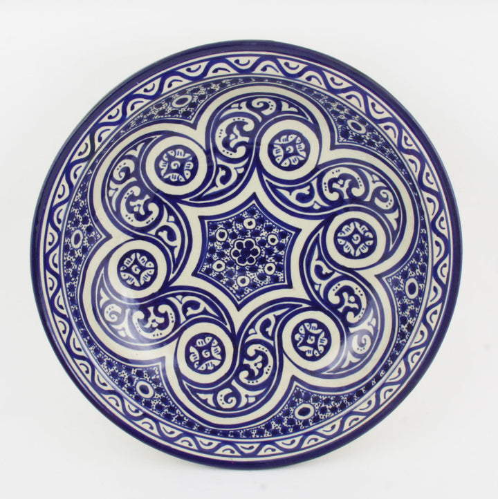 Hand-painted ceramic bowl from Morocco F017