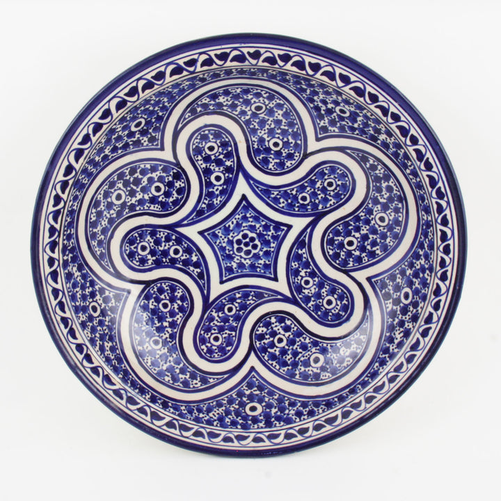Hand-painted ceramic bowl from Morocco F014
