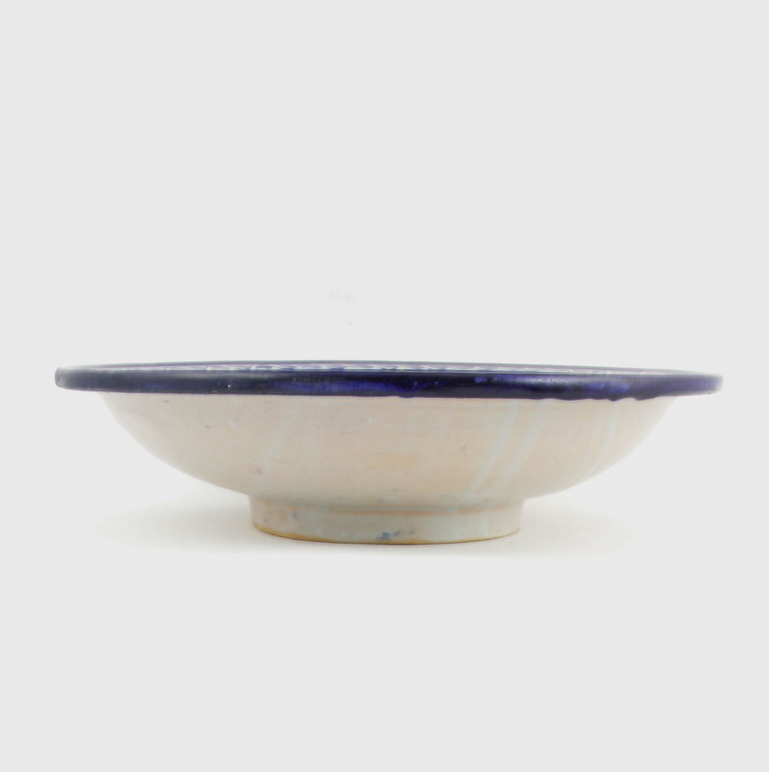 Hand-painted ceramic bowl from Morocco F013