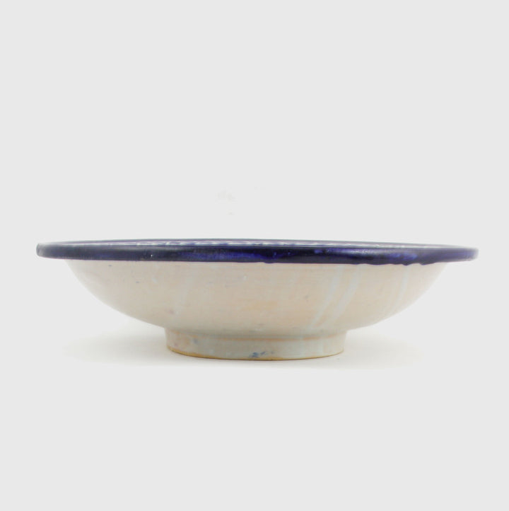 Hand-painted ceramic bowl from Morocco F013