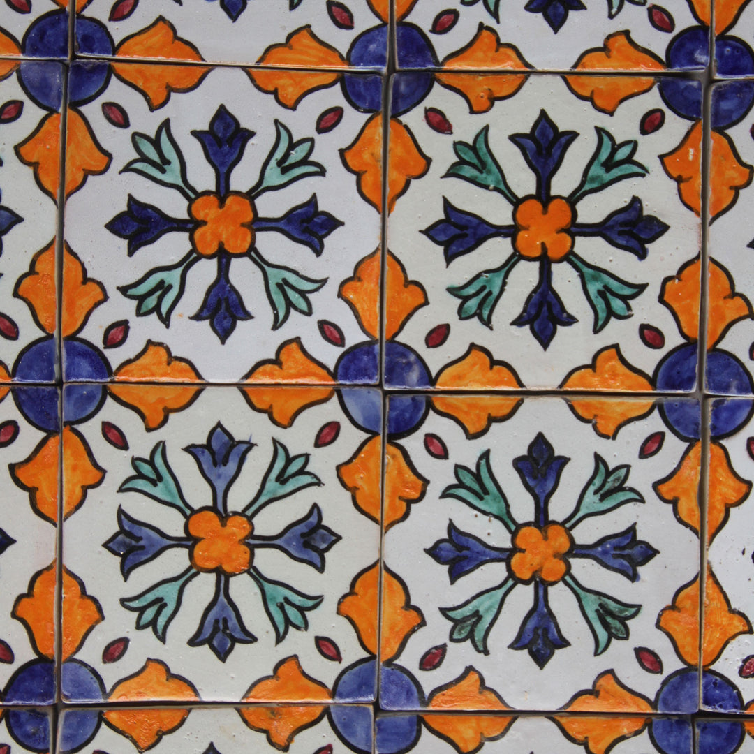 Hand-painted tile Aya