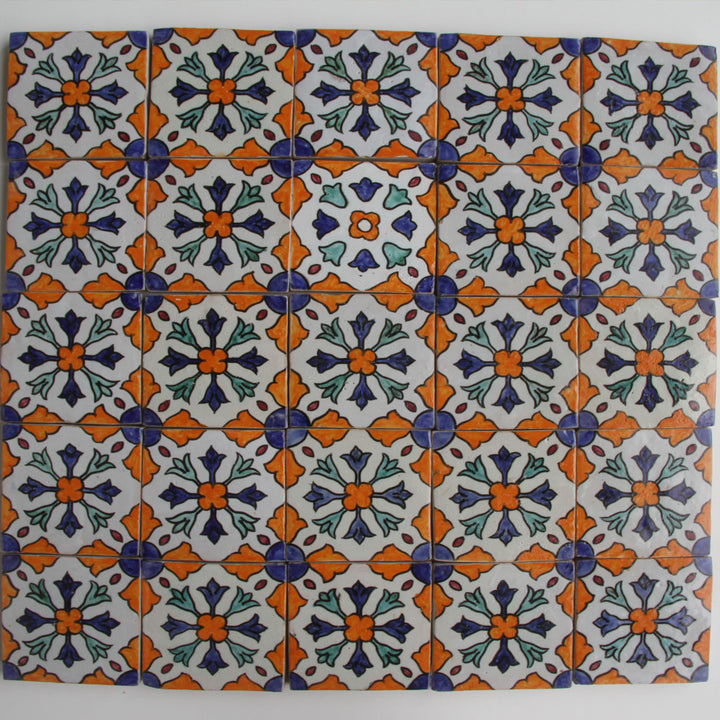 Hand-painted tile Aya