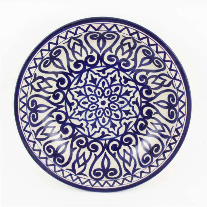 Hand-painted ceramic bowl from Morocco F012