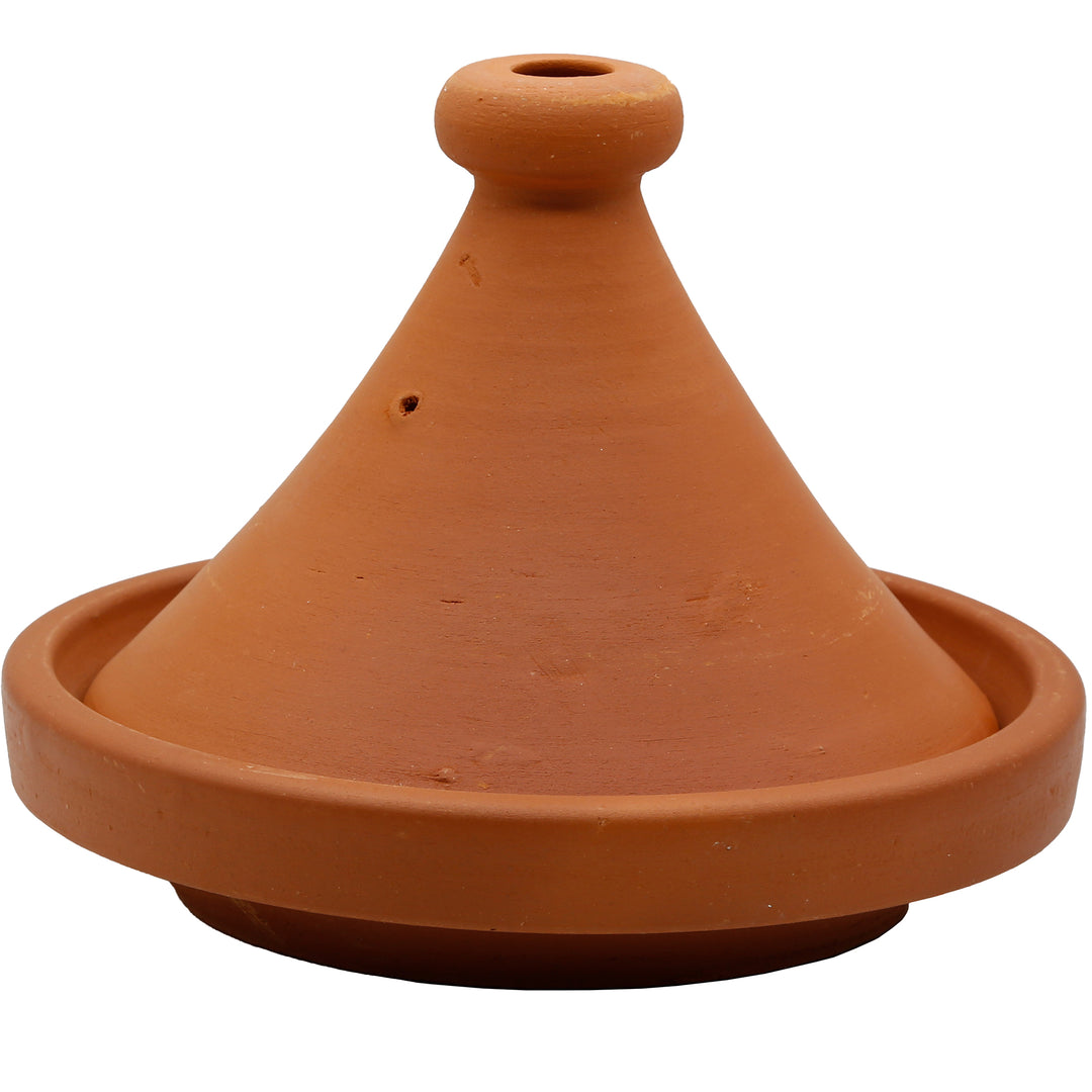 Tajine Pot from Morocco 25 cm, unglazed and natural made of traditional clay