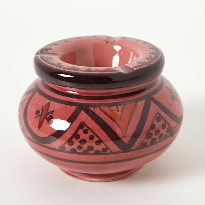Ceramic ashtray, red