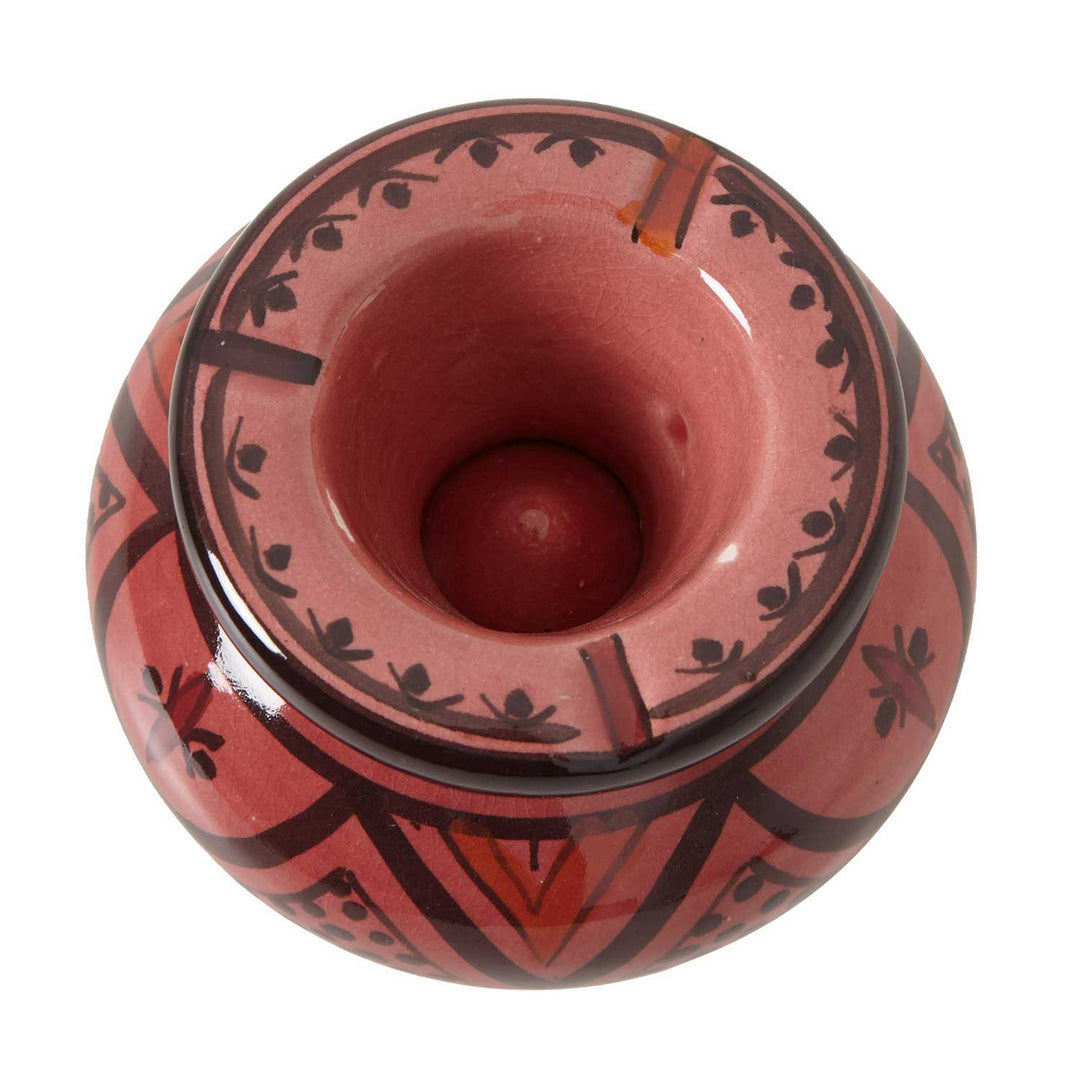 Ceramic ashtray, red