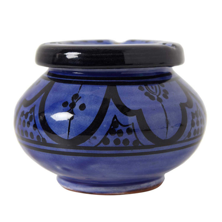 Ceramic ashtray, blue
