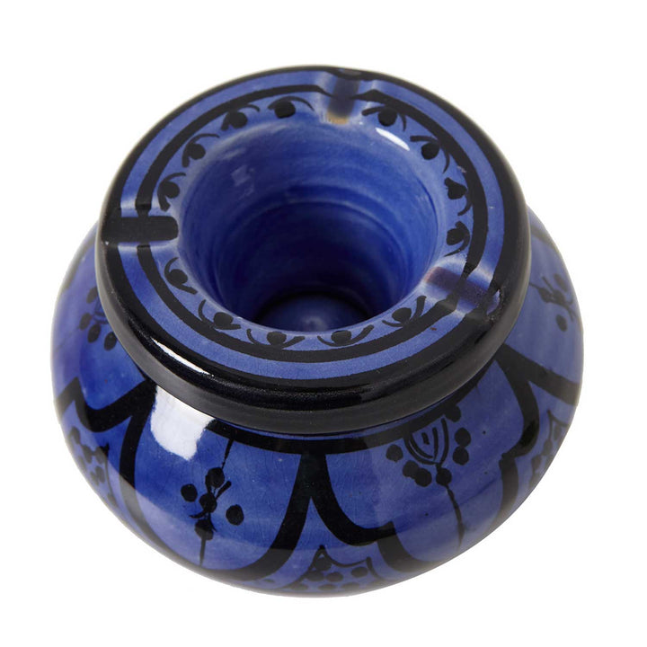 Ceramic ashtray, blue