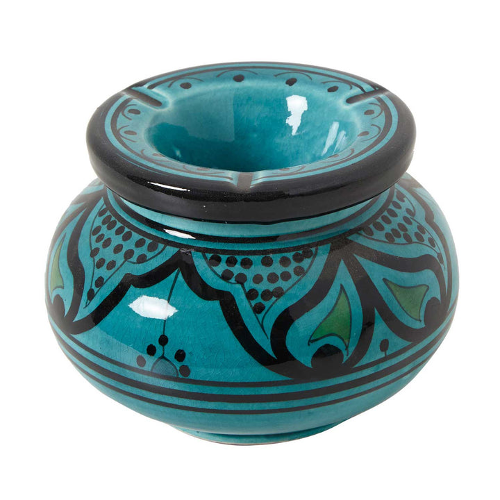 Ceramic ashtray turquoise