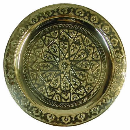 Brass tray Karam 60 cm