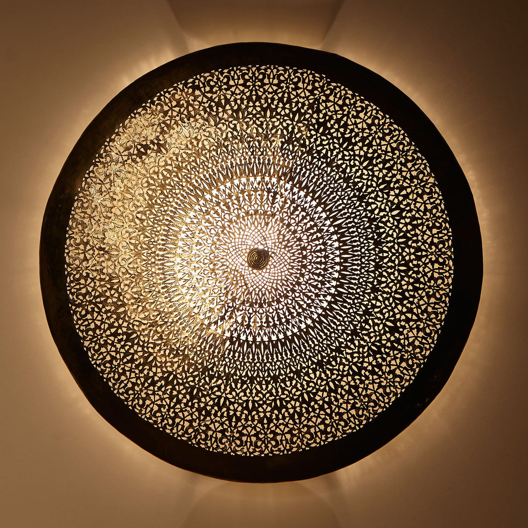 Brass wall lamp Gharam