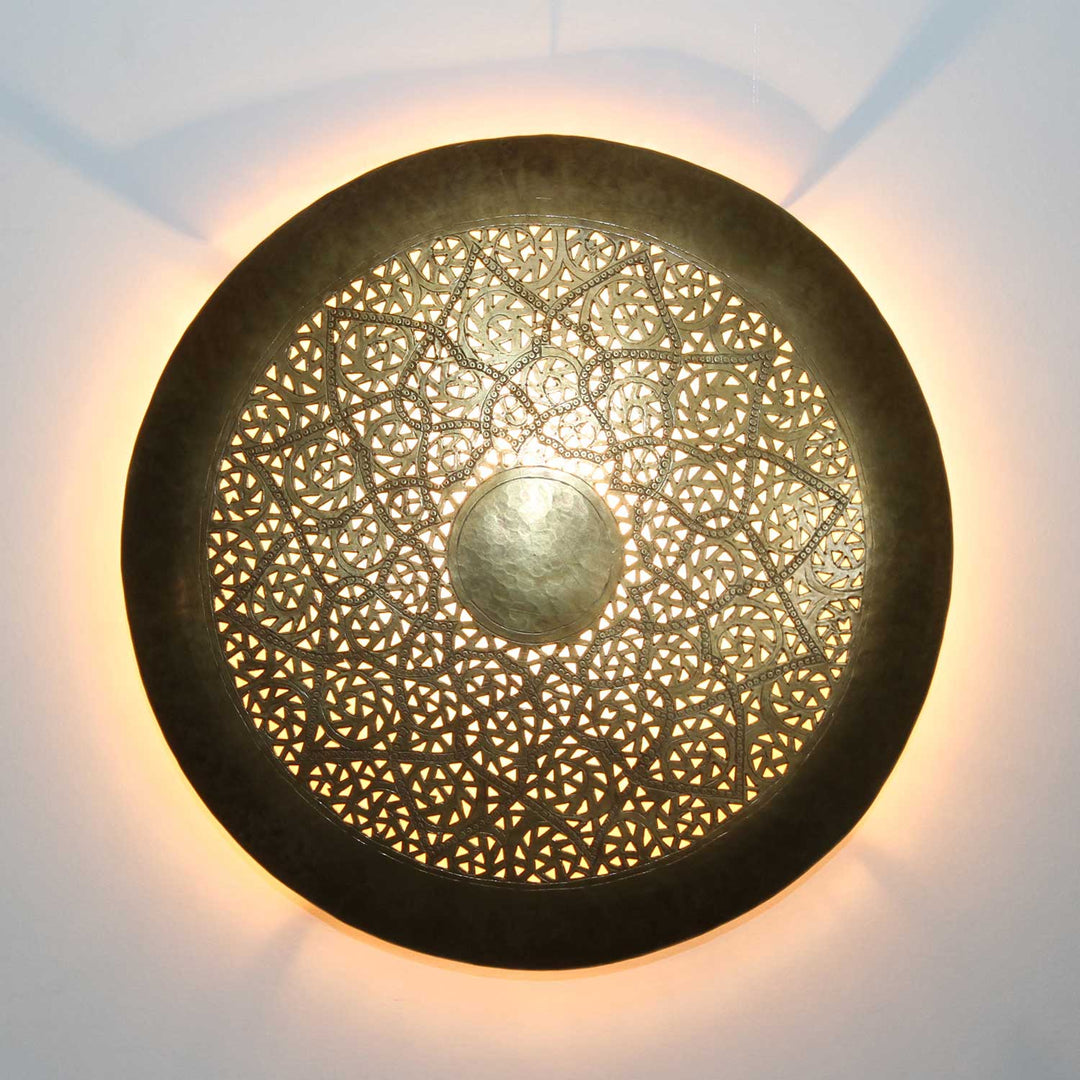 Hilal Small Brass Wall Lamp