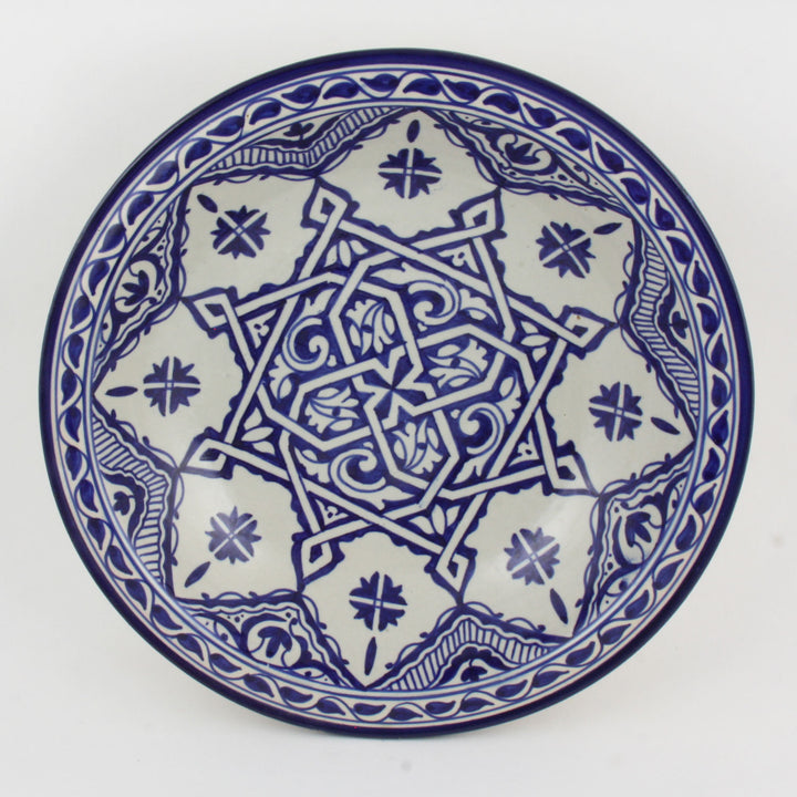 Hand-painted ceramic bowl from Morocco F013
