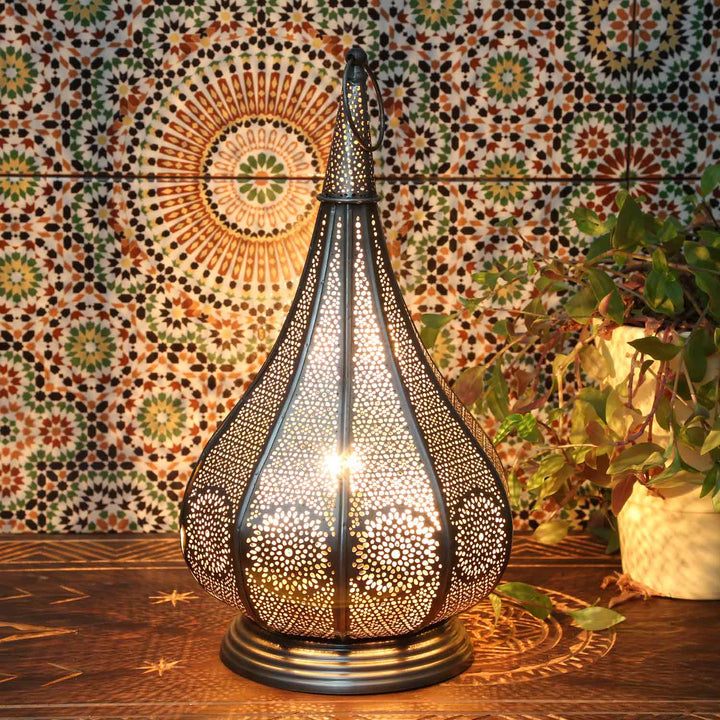 Oriental lamp Monza silver