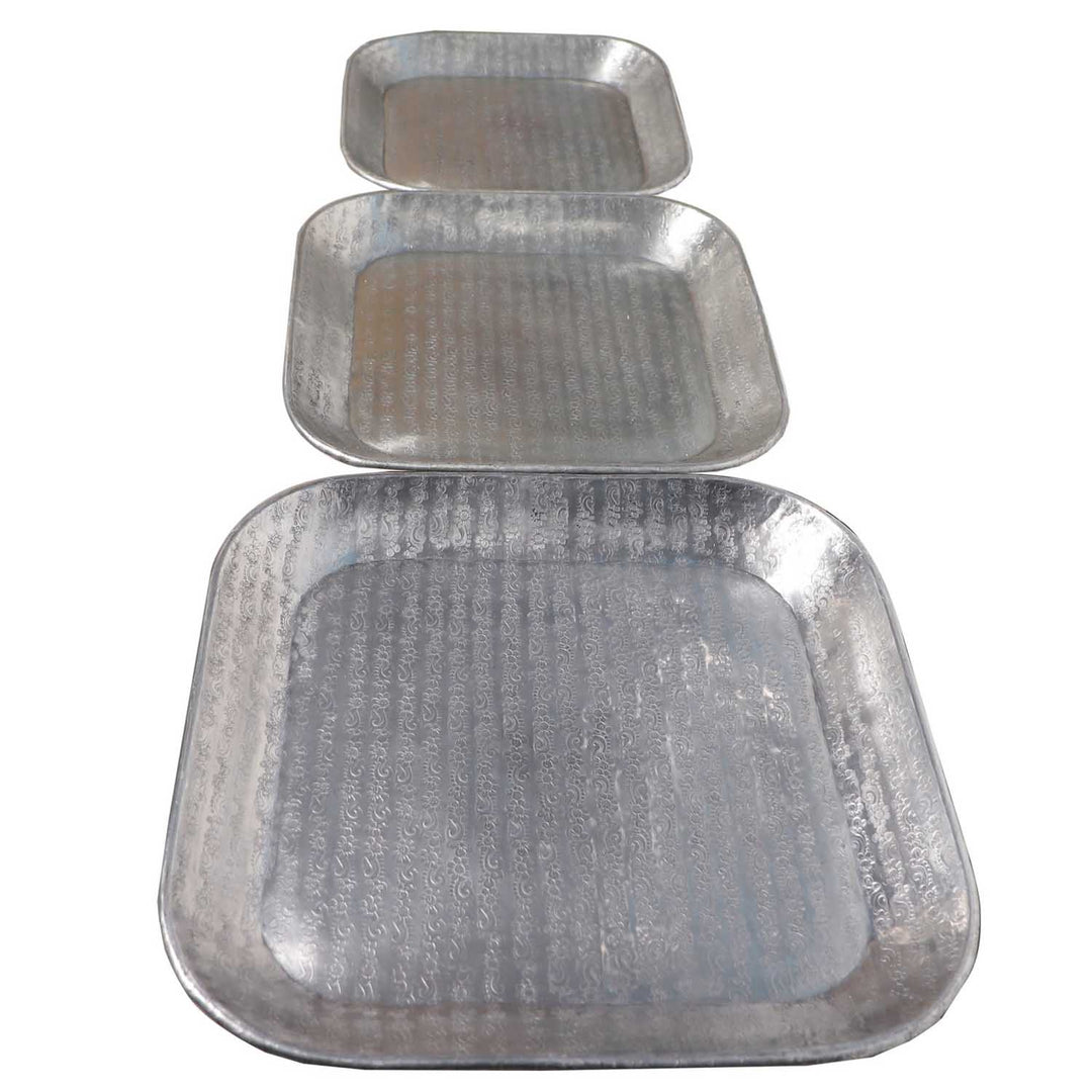 Oriental tray Prisma silver